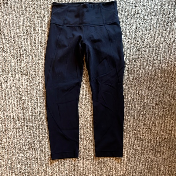 Athleta navy salutation capri length leggings XS - Picture 1 of 3